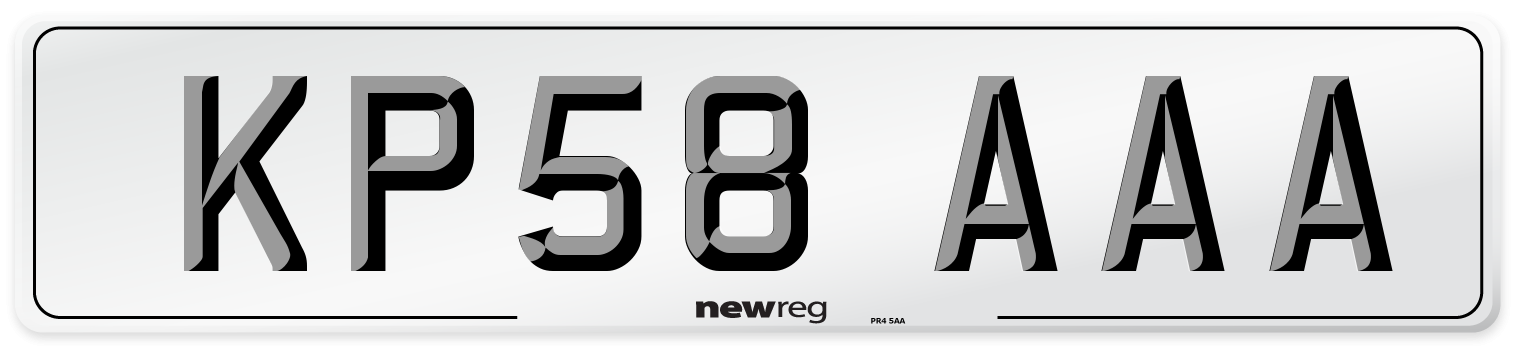 KP58 AAA Number Plate from New Reg